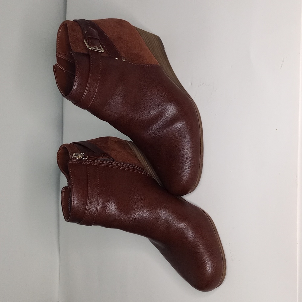 Dr. Scholl's Shoes Womens Copper Brown Double Booties size: 8 M